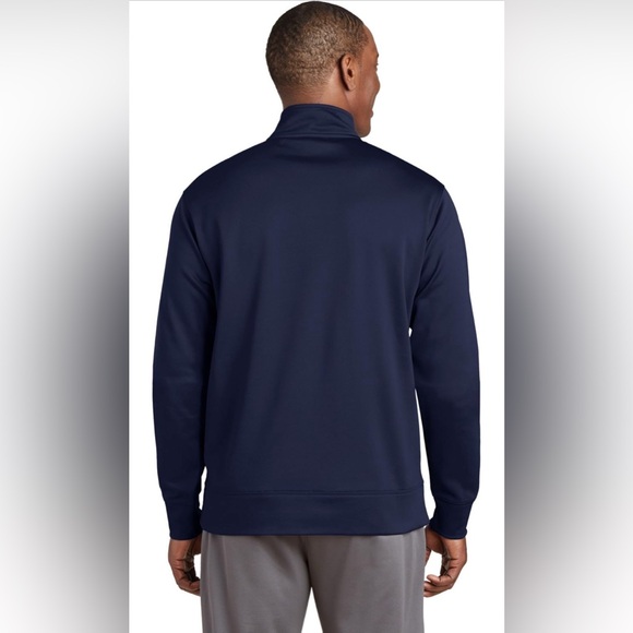 Sport Tek Men's Fleece Full-Zip ST241 Jacket, Navy, XXL - Picture 2 of 9